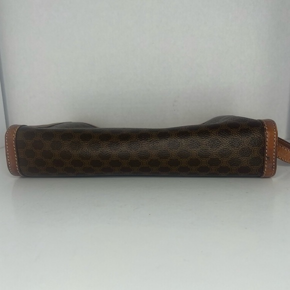 Celine Brown Macadam Leather Clutch/ Wristlet - Picture 5 of 9